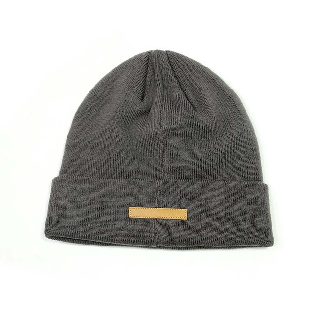 东莞帽子厂定制腈纶针织帽布标logo毛线帽冬季户外保暖双层针织帽1