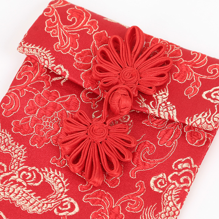 厂家直销 布艺创意礼金包开张 满月生日刺绣祝福万元红封包1