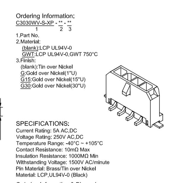 C3030生产制造商 43045-0215 立贴连接器CJT.CN 带柱3.0mm线对板连接器 CJTconn
