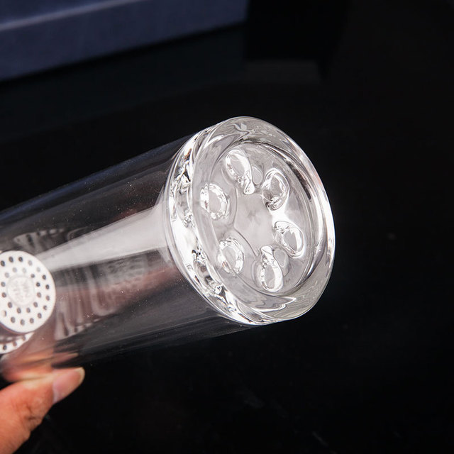高硼硅玻璃杯透明定制logo 厂家直供新款创意双层耐高温玻璃水杯3
