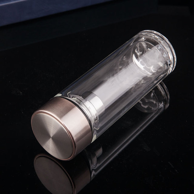 高硼硅玻璃杯透明定制logo 厂家直供新款创意双层耐高温玻璃水杯2