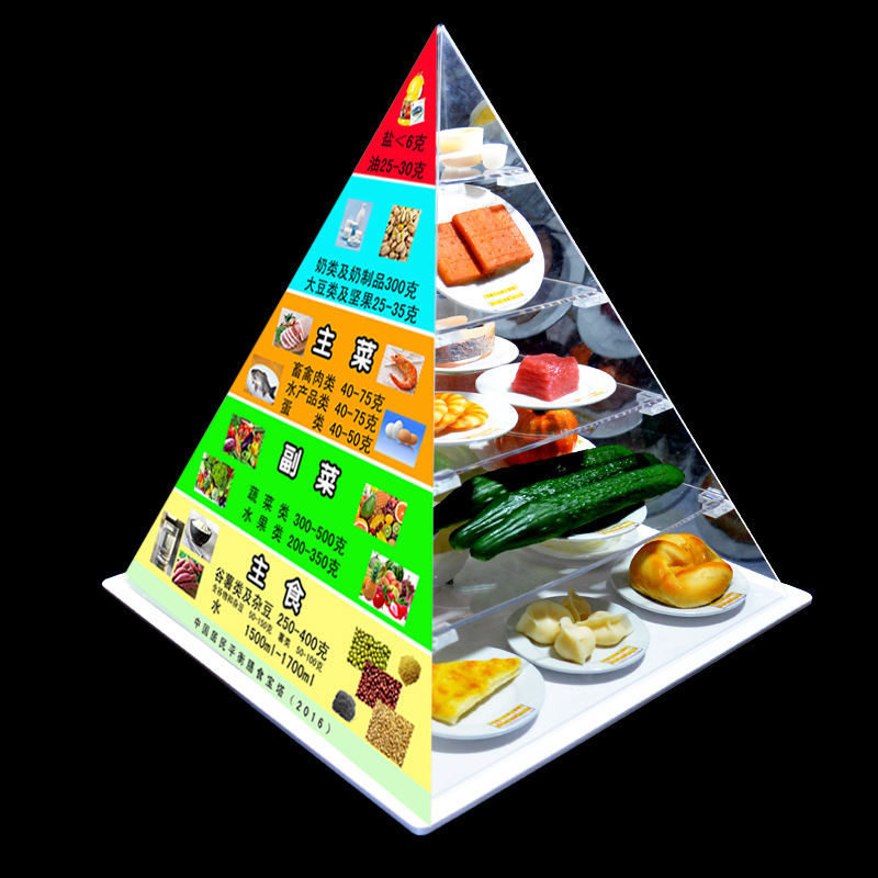 健康小屋配套金字塔模型 哈喇仔 中国居民平衡膳食宝塔模型标准款 仿真食品 食物模型定制4