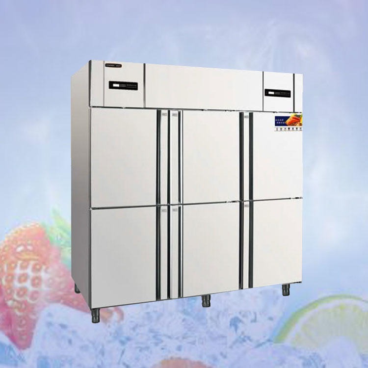 不锈钢6门冷冻柜冷藏柜 冰立方冷柜 六门双温冰箱 冰立方RF6商用冷柜