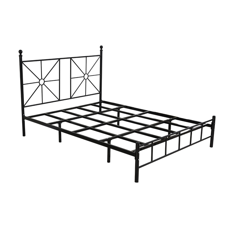 单层铁艺床员工宿舍单层铁床卧室单人床多种规格铁艺床可定制1