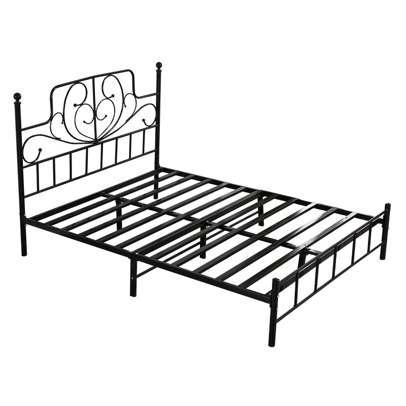 厂家定制单层铁艺床卧室单人床员工宿舍单层铁床多种规格铁艺床1