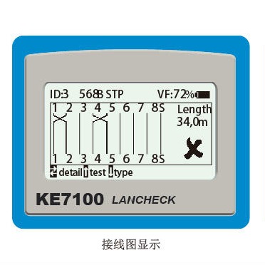 多功能网络测试仪_电话线测试仪_网线测试仪 KE7100 GMC-I高美测仪3