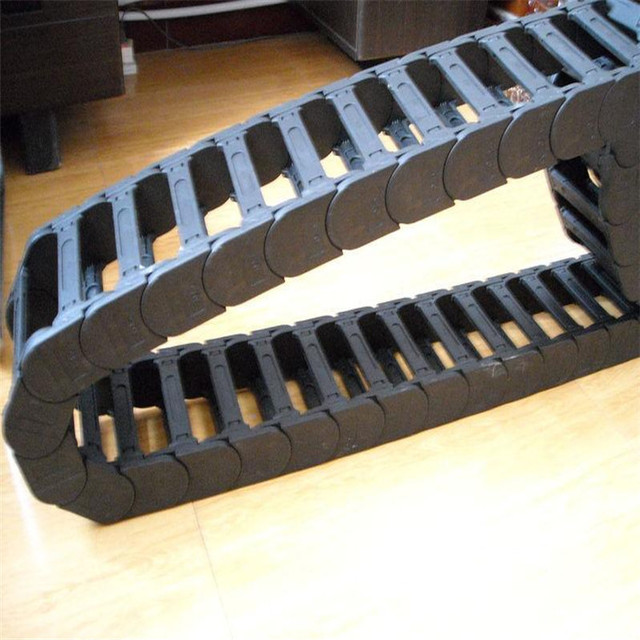 封闭式尼龙拖链 厂家定制增强型尼龙拖链 机床附件塑料拖链包邮 双磊机床