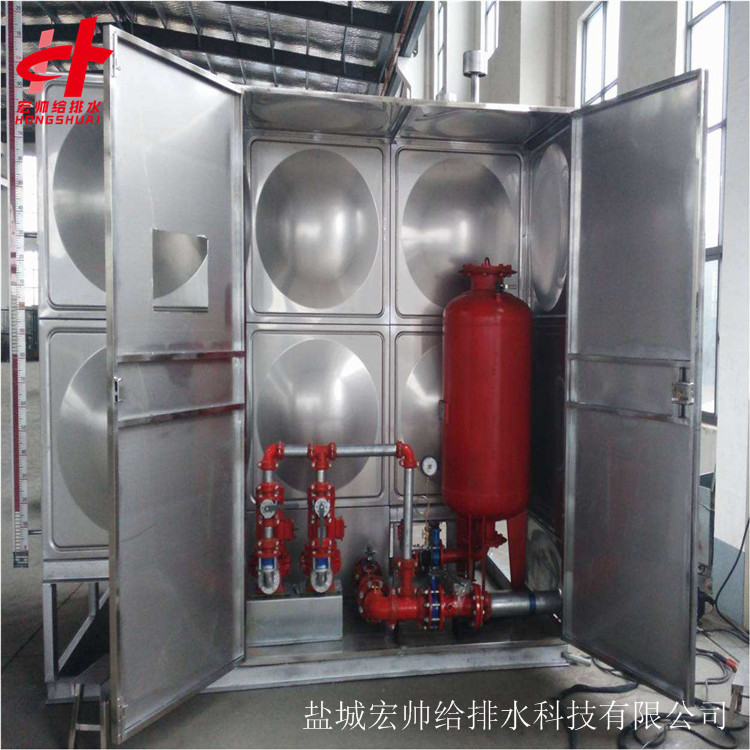 宏帅 箱泵一体化厂家 箱泵一体化消防泵站 阳泉箱泵一体化屋顶水箱 WXB-18-3.6-30-II1