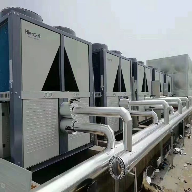 其他太阳能设备 顶热天长高中空气源项目施工方案日产热水30-40吨