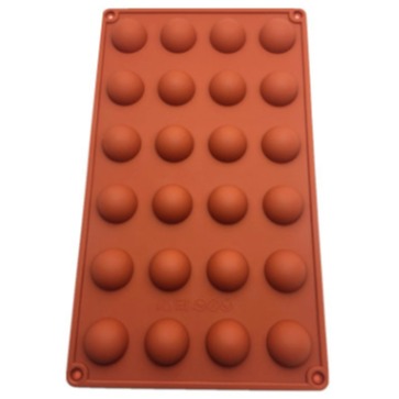 食品级硅胶模具 果小馒头烘焙模具 皂模 24连圆形迷你巧克力蛋糕模
