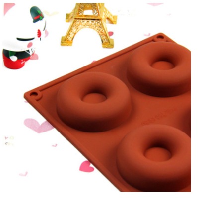 巧克力硅胶蛋糕模饼干冰格模具批发 6连迷你甜甜圈定制烘焙工具