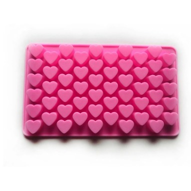 创意冰格模具定制蛋糕烘培工具 厂家直销56孔爱心巧克力硅胶模具