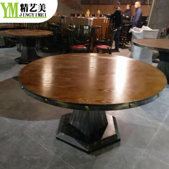 现代简约实木餐桌椅供应 新中式餐饮家具定做厂家1