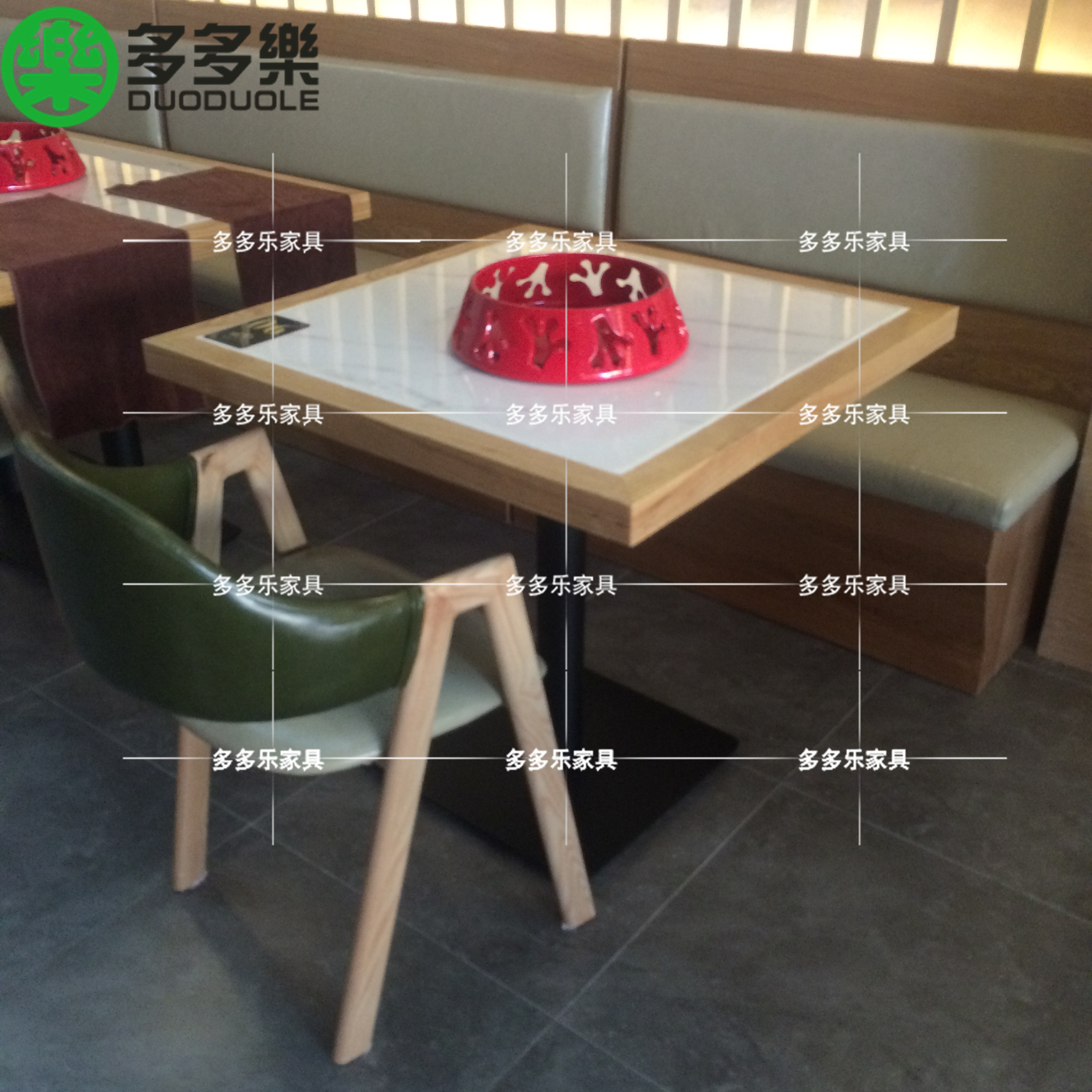 现代简约实木餐桌椅供应 新中式餐饮家具定做厂家5
