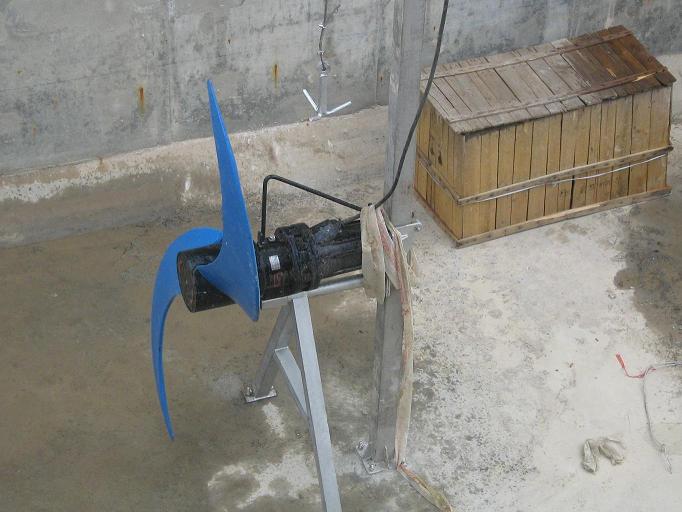 潜水搅拌机生产厂家蓝污 水下搅拌泵 水下推流推流器安装3