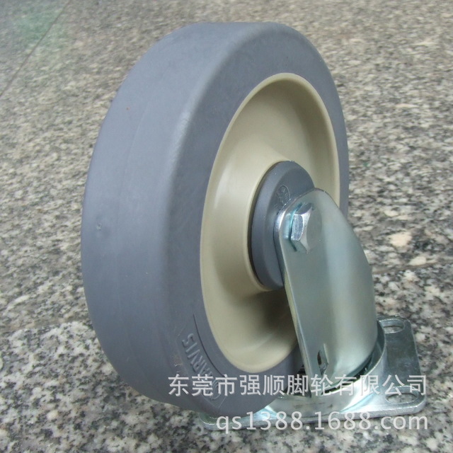 佳威工业脚轮20系列-5寸手推车专用消音人造胶轮万向轮1