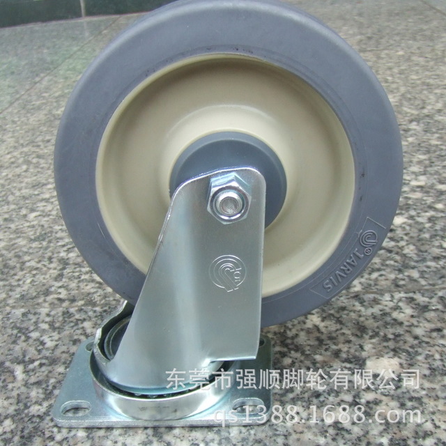 佳威工业脚轮20系列-5寸手推车专用消音人造胶轮万向轮
