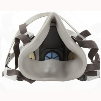 3M 6200 防毒面具 双滤毒罐半面罩呼吸器 3M防毒面具1