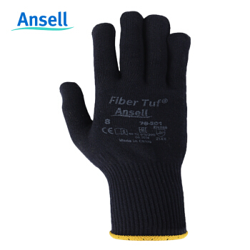 安思尔 76-501 ANSELL 耐磨防割防滑舒适耐用PVC点塑手套 安思尔 ANSELL 聚酯纤维带PVC点塑手套3