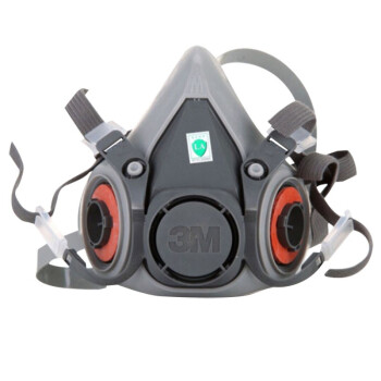 3M 6200 防毒面具 双滤毒罐半面罩呼吸器 3M防毒面具2