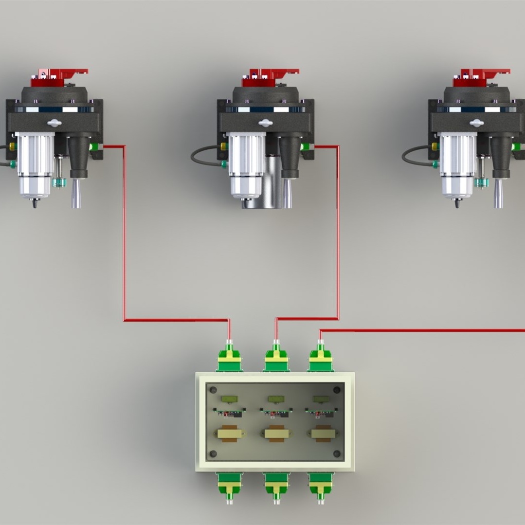 西安恒力仪表DKJ电动执行器FTK-G-3100型分体电动执行器分体位置发送器锅炉二次风门8