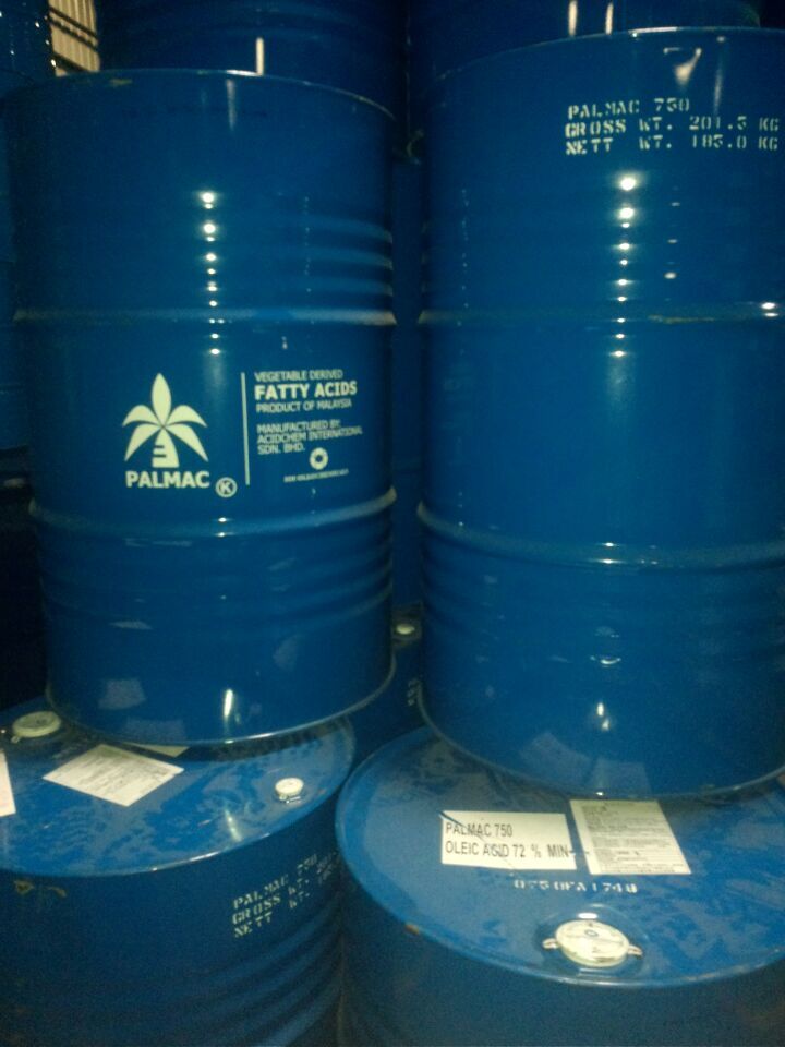 可公账 植物油酸750 进口印马来椰树油酸 收承兑1