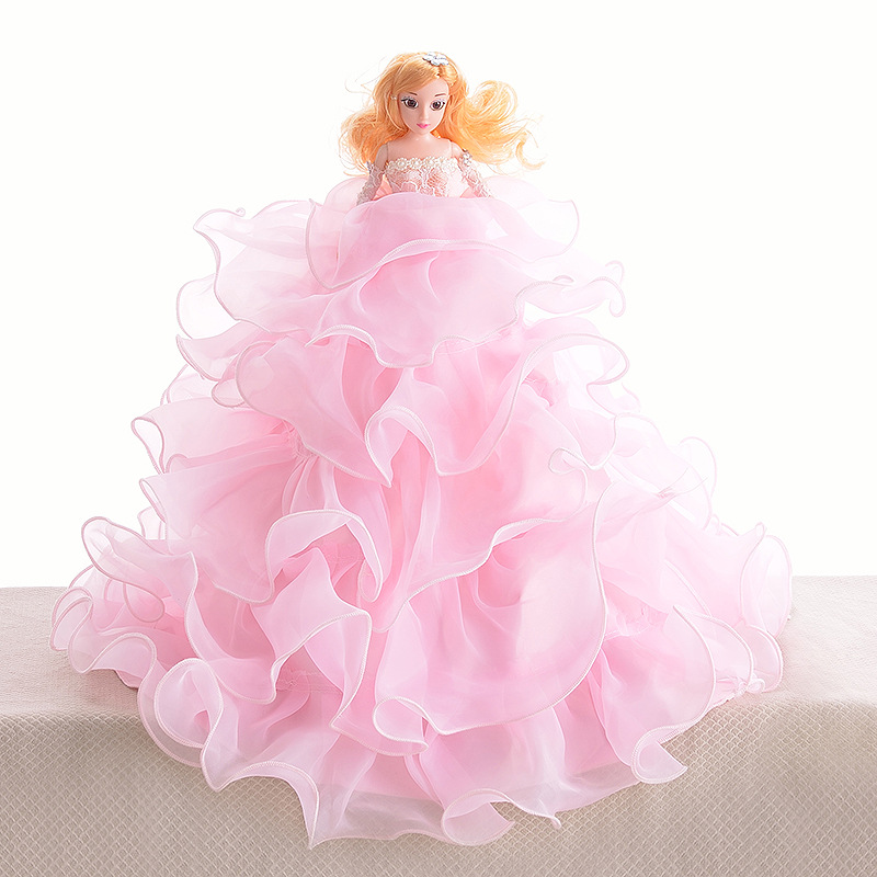 儿童礼物芭比娃娃公主裙 修身婚纱芭比洋娃娃 多层次蓬蓬裙洋娃娃5