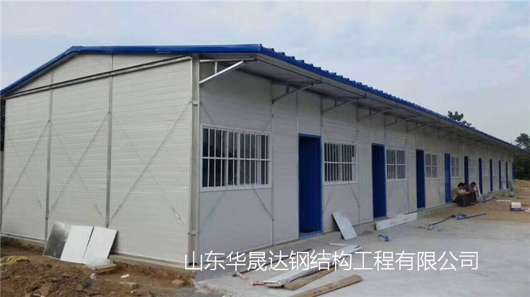 天津工地住人活动板房 异型活动板房设计加工 彩钢夹芯板活动房3