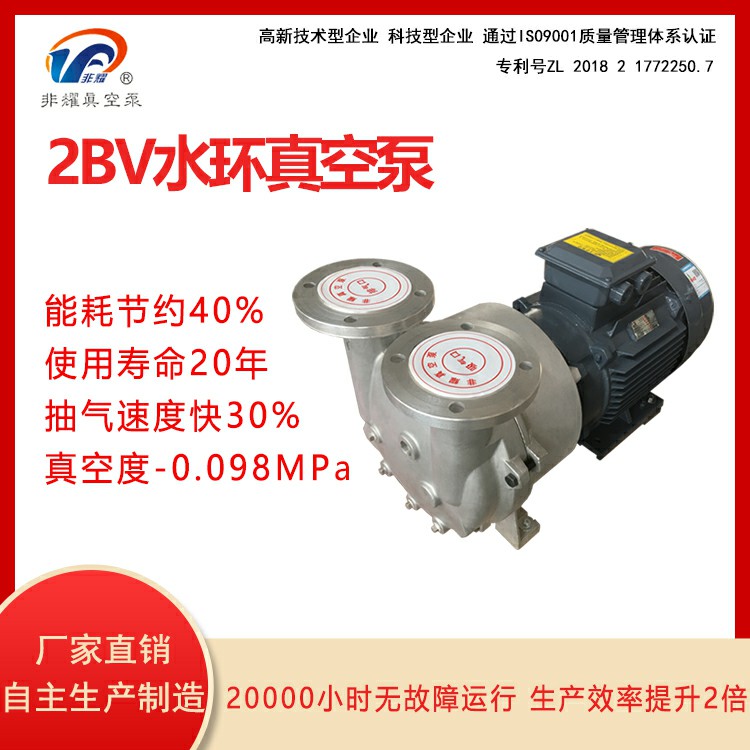 高真空抽速快 2BV水环真空泵厂家直销非耀 水环真空泵节能40%4