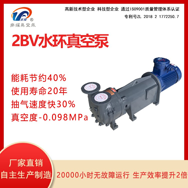 高真空抽速快 2BV水环真空泵厂家直销非耀 水环真空泵节能40%2