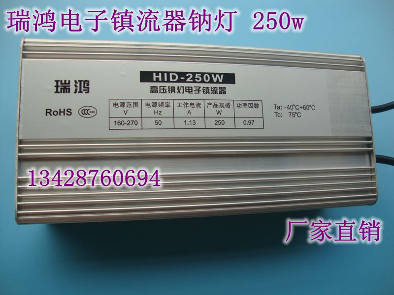 北京上海电子镇流器钠灯250w400w高压植物补光路灯4