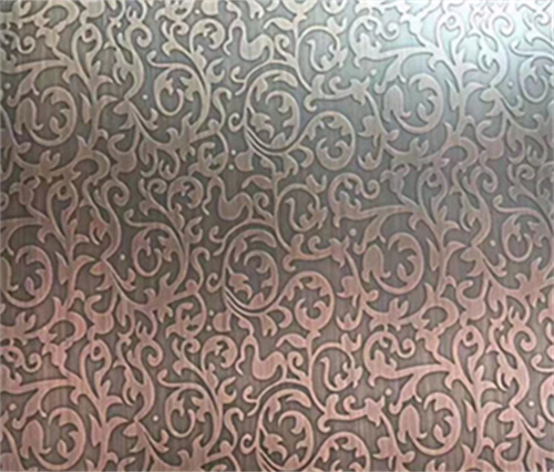 不锈钢蚀刻花纹板 金属建材 铜腐蚀花纹板 金属雕刻花纹板5