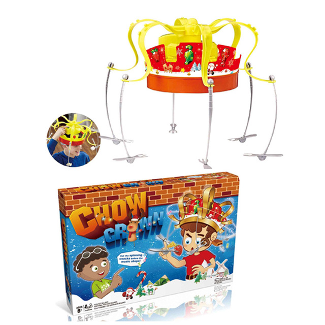 益瑞 多人派对整人游戏 抖音同款恶搞玩具 圣诞节皇冠食物整蛊帽3