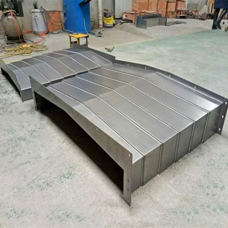 伸缩式钢板防尘罩 车床导轨护板 鹏达加工生产数控机床防护罩4