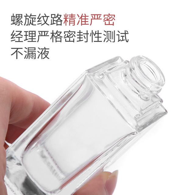 乳液瓶BB霜妆前乳隔离霜30ml 玻璃方形粉底液瓶 厂家供应现货3