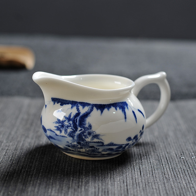 茶具套装 茶杯 茶碗大号茶具景德镇青花瓷泡茶碗陶瓷白瓷1