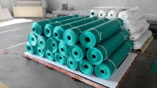 PVC塑料板(卷) PVC花纹板耐磨污水池用板山东厂家3