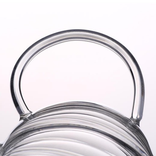 高硼硅耐热玻璃条纹壶 花茶壶 透明过滤明火加热 茶具功夫 泡茶壶1