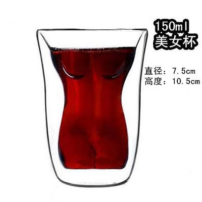茶杯 个性创意双层玻璃杯 啤酒果汁杯 水杯 鸡尾酒杯2