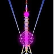 不锈钢塔厂家万信铁塔设计上产16米楼顶工艺塔18米大楼景观塔20米办公楼不锈钢装饰塔