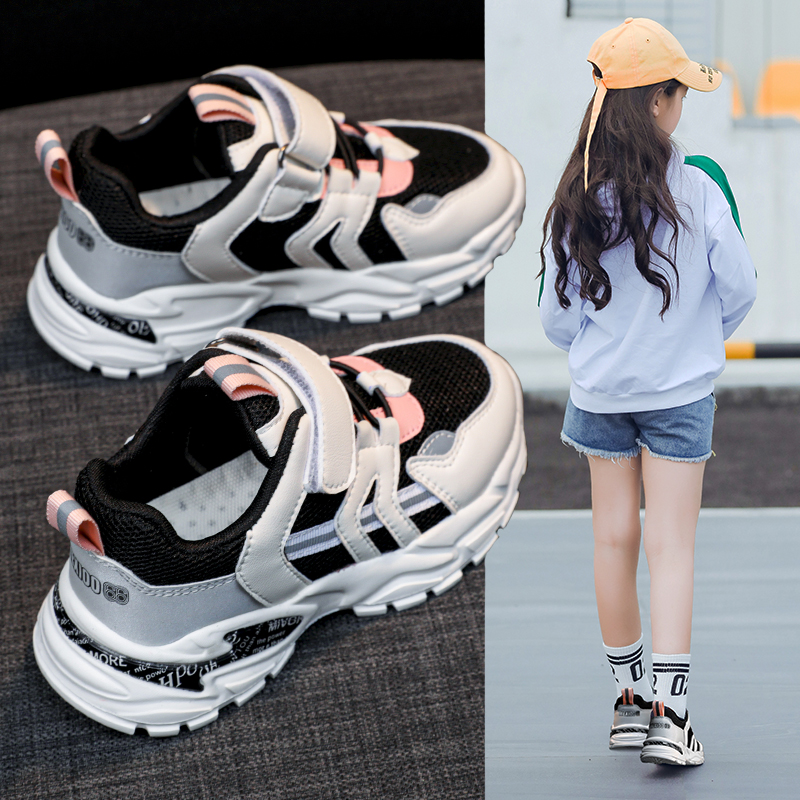 软底单鞋 运动鞋2021年春秋季新款防滑透气儿童跑步休闲鞋5
