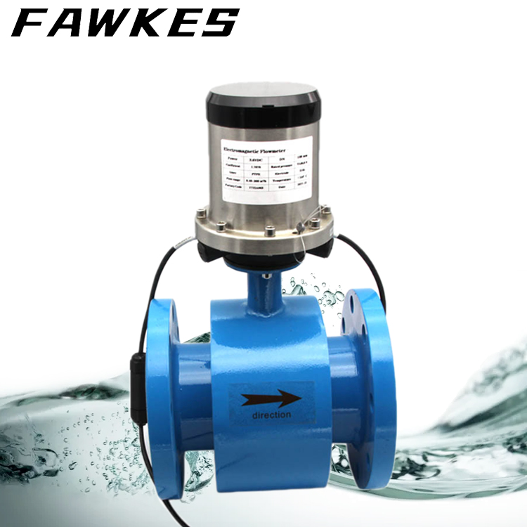 FAWKES福克斯 进口电池供电型电磁流量计 户外废水清水专用2