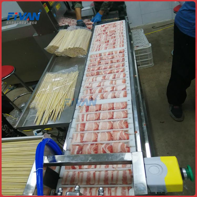 肉制品加工设备 商用大型穿串机 羊肉串自动穿串机2