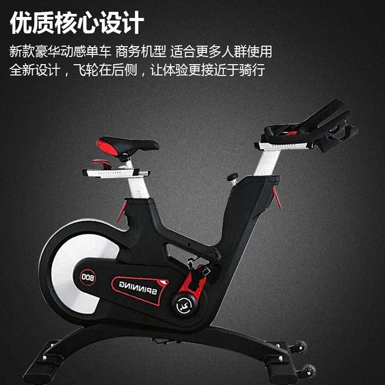 铝飞轮家商用双皮带健身自行车 豪华高端全新款静音有氧动感单车磁控健身1