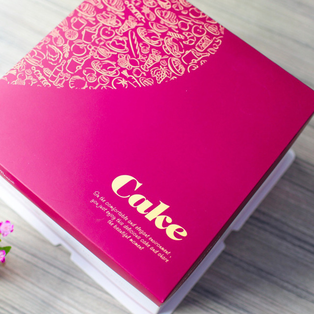 厂家直销生日蛋糕盒8 10 方形三合一烘焙包装可定制logo 16 123
