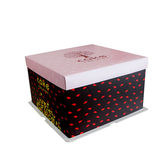 热卖蛋糕盒 包装盒定做烘培包装批发 可专版定制 方型三件套1