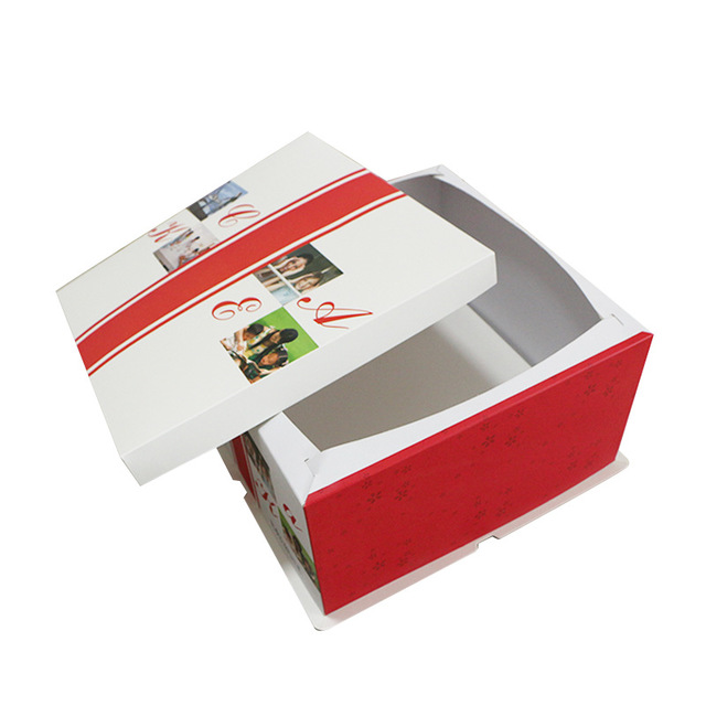 10 12 14 16寸方形三合一包装礼品盒批发定制 现货生日蛋糕盒64