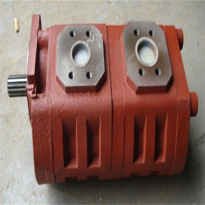 济南液压泵洛建压路机专用高压右旋双联工作泵CBGJ3100 1032液压齿轮泵厂家价格2