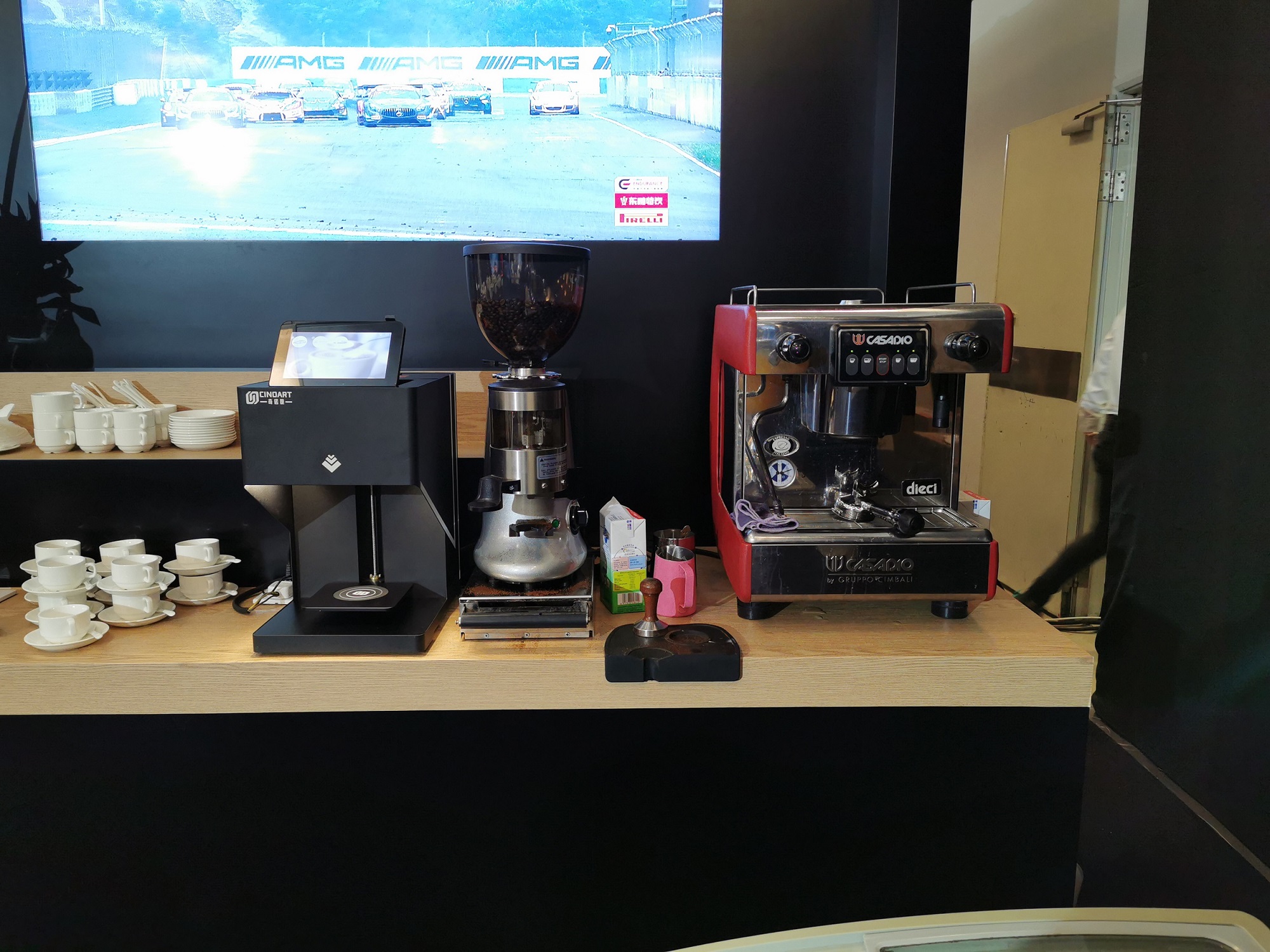 含咖啡师 商用咖啡机整套出租 咖啡拉花 咖啡3D打印机出租4