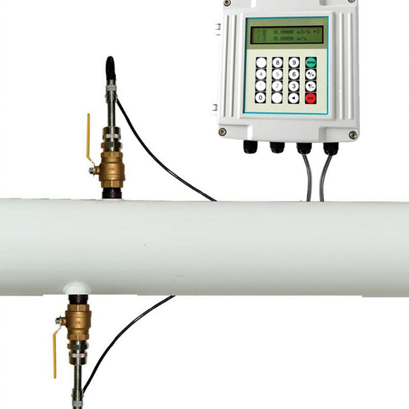 新光XG-300分体式超声波流量计便携式超声波明渠流量计外夹式探头管道热量表2